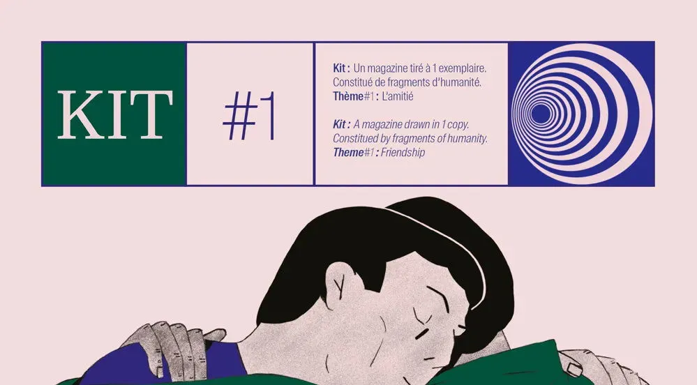 Pareil, avec un symbole à base de cercles bleus non-concentriques, de plus en plus grands.