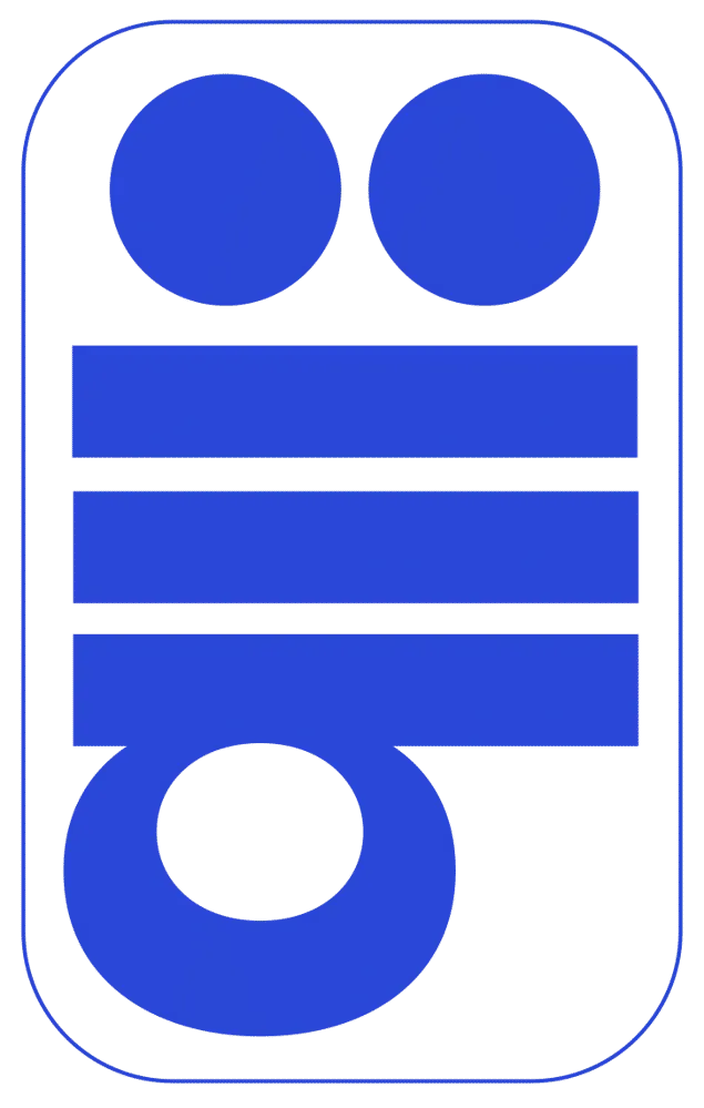 Cartouche blanc vertical au contour bleu, le même contenu, mais tout en bleu.